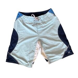 Vintage Anchor Blue Board Shorts